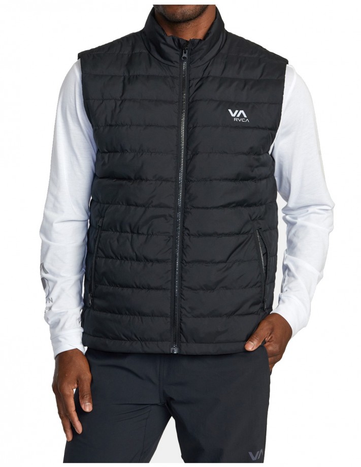 RVCA Packable Puffa - Black - Ärmellose Jacke