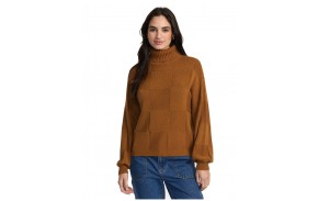 RVCA Vineyard - Workwear Brown - Pullover mit Rollkragen