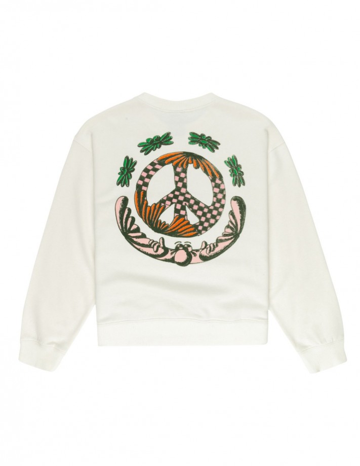 ELEMENT Peace Tree Logo - Egret - Sweat femme