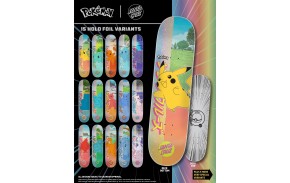 SANTA CRUZ Pokemon - Limited Edition - Deck de Skateboard - Blind Bag
