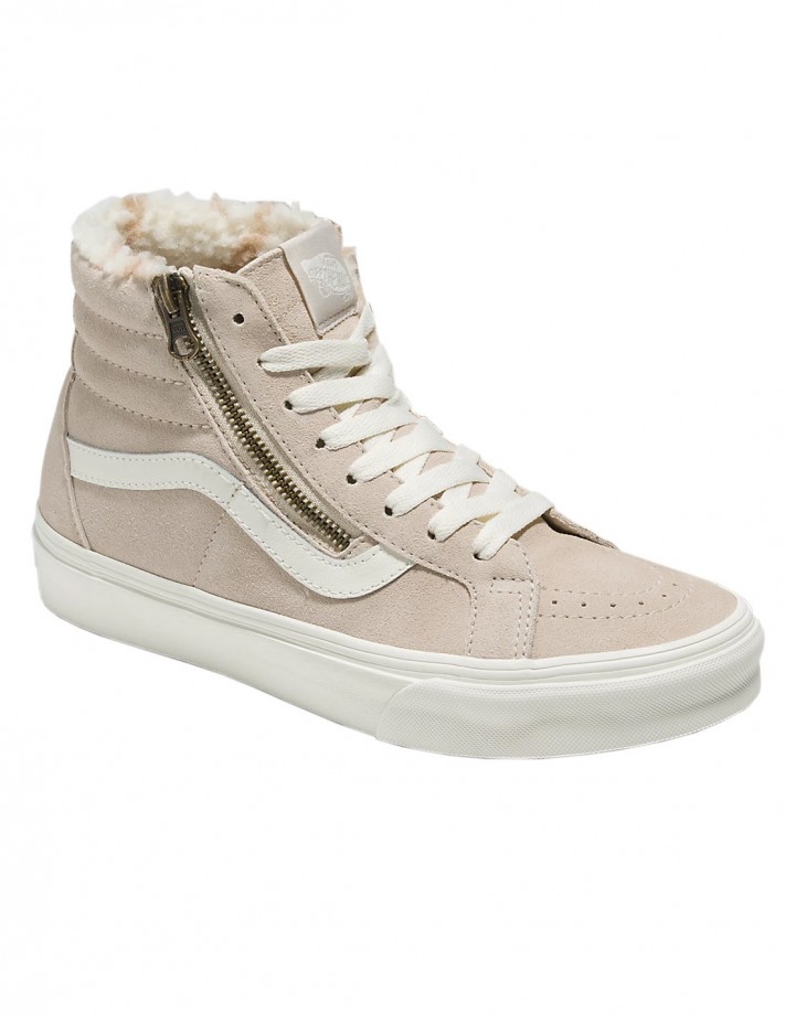 VANS SK8-Hi Side Zip Cozy Hug - French Oak - Damenschuhe