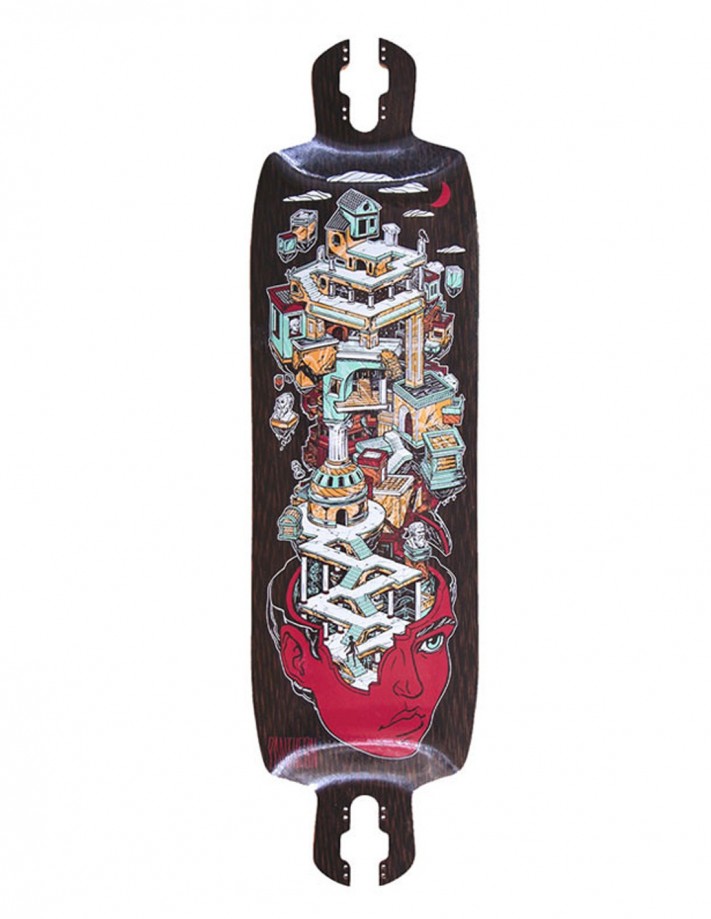 PANTHEON Nexus FG Ruins Graphic 36.25" - Deck of Longboard