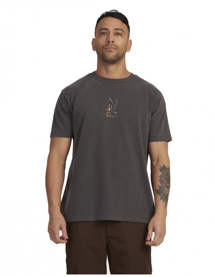 RVCA Eagle - Washed Black - T-Shirt