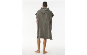 RIP CURL Logo - Grey - Men's hooded poncho