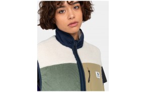 ELEMENT Lake Crop - Multicolor - Sleeveless Fleece Jacket