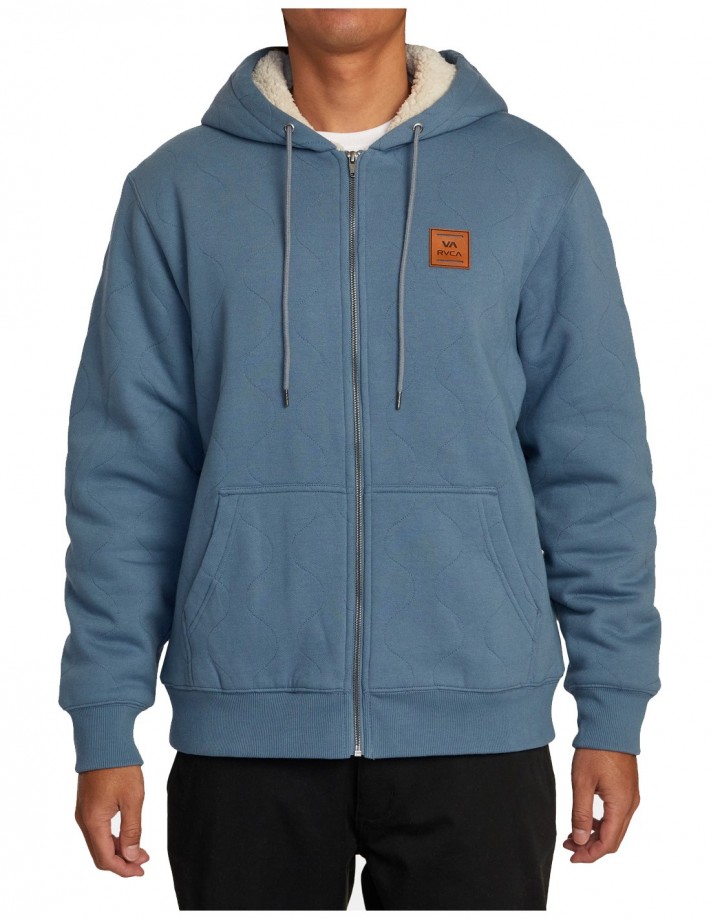 RVCA Arrow - Industrial Blue - Fleece mit Reißverschluss Mann