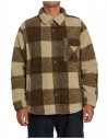 RVCA Lockheart - Caqui - Vellón con cremallera para hombre