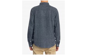 RVCA Harvest Neps - Moody Blue - Long sleeve flannel shirt