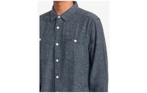 RVCA Harvest Neps - Moody Blue - Long sleeve shirt