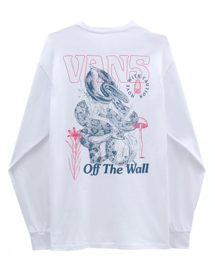 VANS Distorted Snake - Weiß - T-Shirt