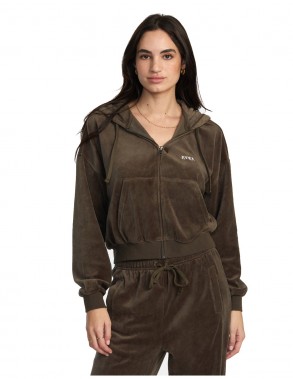 RVCA Ring - Major Brown - Sweat Hoodie Femme