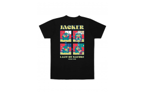 JACKER Lazy - Schwarz - T-Shirt skate