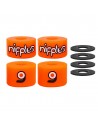 Boccole ORANGATANG Nipples - Arance - 85a Morbido - Gomme