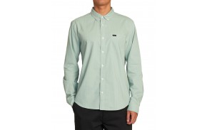 RVCA Thatll Do Micro Stripe - Green Haze - Chemise Homme