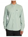 RVCA Thatll Do Micro Stripe - Green Haze - Herrenhemd