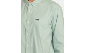 RVCA Thatll Do Micro Stripe - Green Haze - Shirt