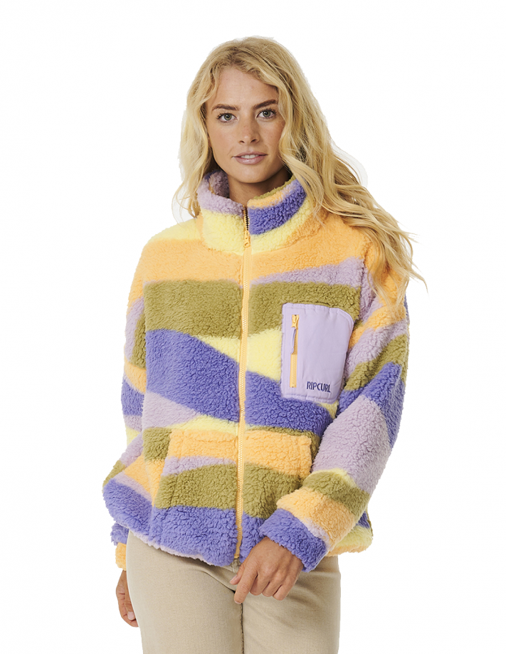 RIP CURL Sunrise Wavy Polar - Multicolor - Polar Fleece Sweatshirt