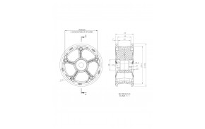 MBS Rockstar II - Black - 8" mountainboard rims