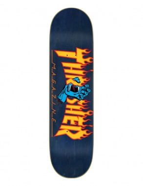 SANTA CRUZ x THRASHER Screaming Flame Logo 8.25" - Deck de skateboard