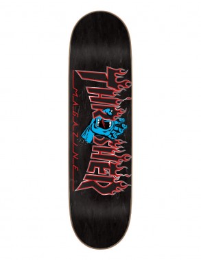 SANTA CRUZ x THRASHER Screaming Flame Logo 8.5" - Deck of skateboard