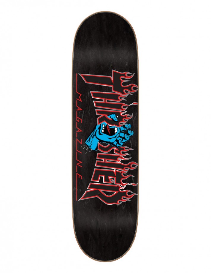 SANTA CRUZ x THRASHER Screaming Flame Logo 8.5" - Deck of skateboard