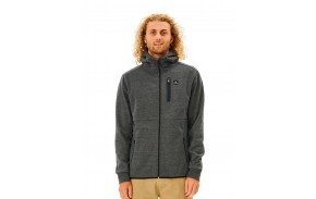 RIP CURL Departed Anti Series - Charcoal Marle - Hoodie