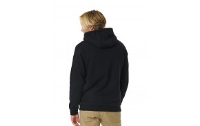 RIP CURL Marking Lined - Black - Sweat à capuche fleece