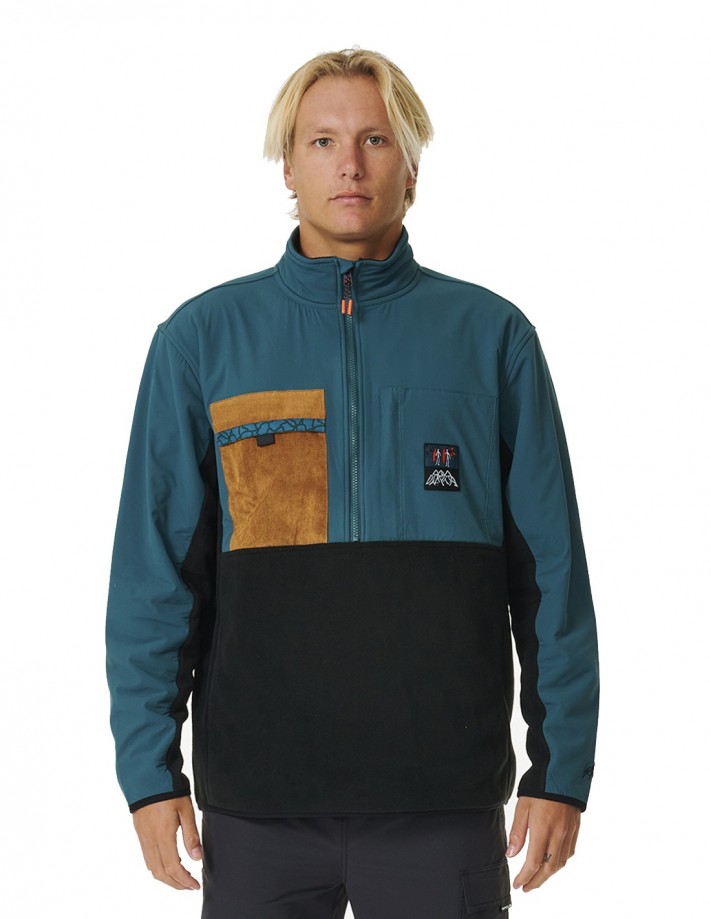 RIP CURL Anti Series Journey - Blue Green - Crew neck sweatshirt