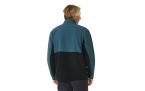 RIP CURL Anti Series Journey - Blue Green - Round neck zip sweatshirt