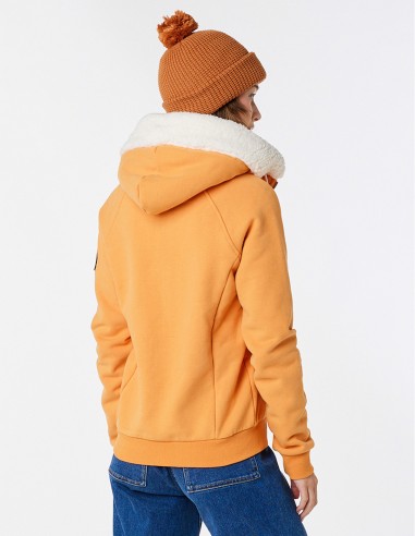 RIP CURL Velouchi - Orange - Fleece Zipper Hoodie