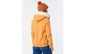 RIP CURL Velouchi - Orange - Zip fleece hoodie