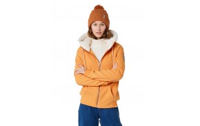 RIP CURL Velouchi - Orange - Zipped Sherpa Hoodie