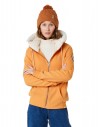 RIP CURL Velouchi - Arancione - Felpa con cappuccio e zip in sherpa