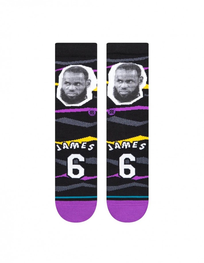 STANCE Faxed Lebron - Black - Chaussettes de skate