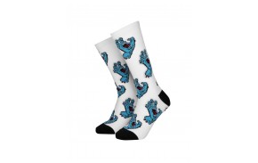 SANTA CRUZ Multi Hand - White/Black - Weiße Socken