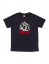 SANTA CRUZ Youth Check Gateway Hand Front - Nero - Maglietta per bambini