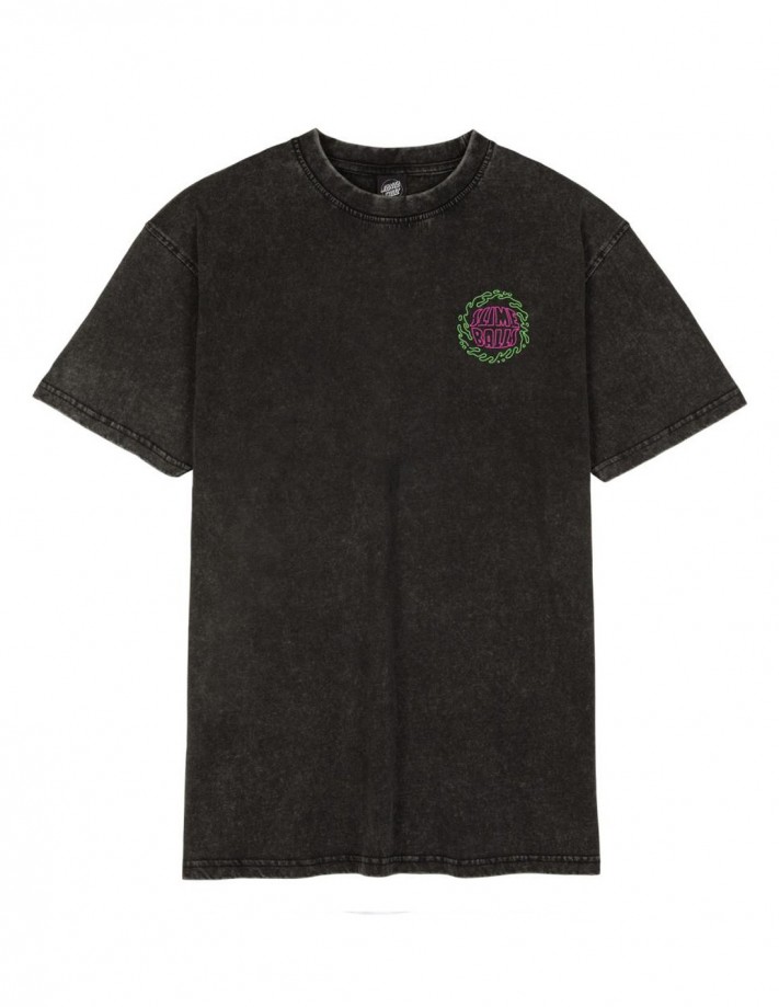 SANTA CRUZ All-Nighter - Black Acid Wash - T-Shirt