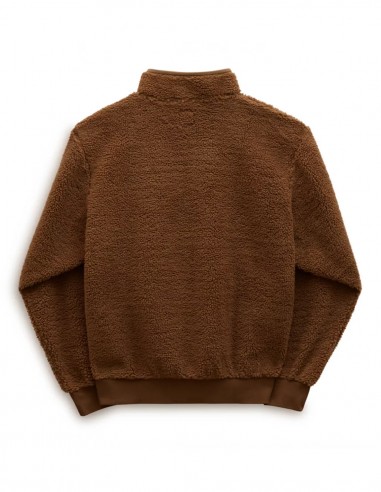 VANS Happy Camper Quarter Zip - Brown - Fleece Sweater