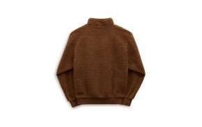 VANS Happy Camper Quarter Zip - Brown - Fleece Sweater