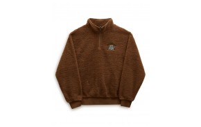 VANS Happy Camper Quarter Zip - Brown - Hoodie