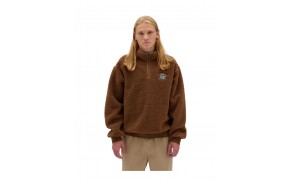 VANS Happy Camper Quarter Zip - Brown - Wool fleece