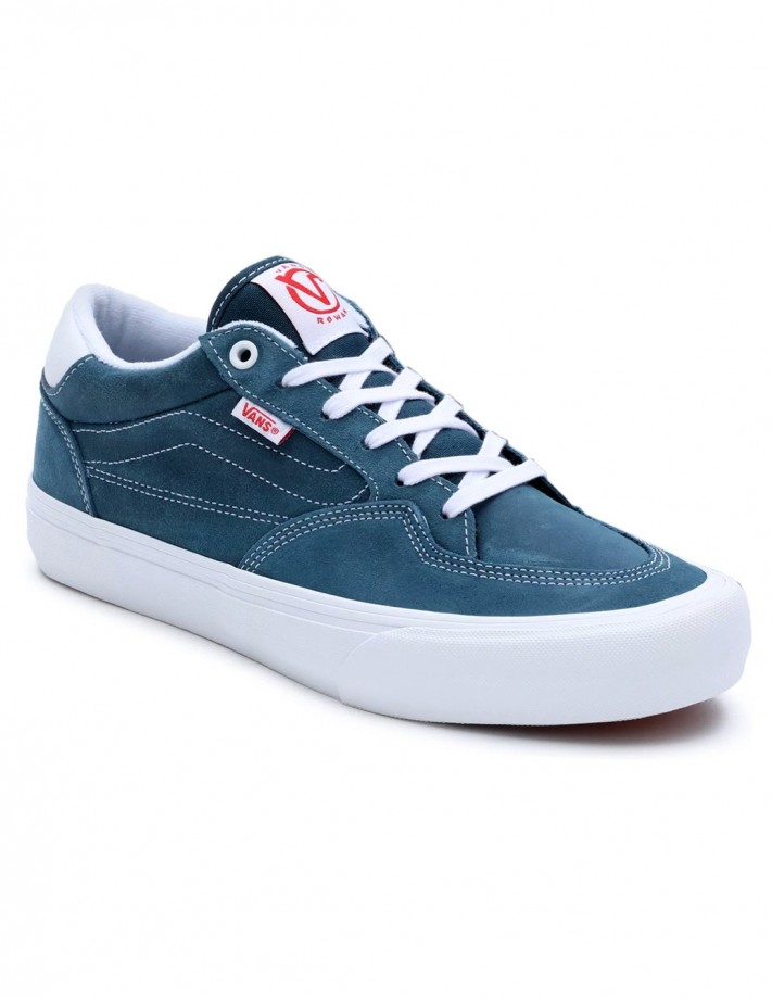 VANS Rowan - Leather Blue - Schuhe von skate