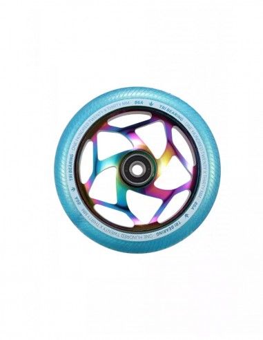 BLUNT Tri Bearing 120 mm - Black/Turquoise - Freestyle Trotinnette Wheel