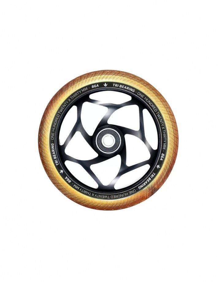 BLUNT Tri Bearing 120 mm - Noir/Or - Roue de Trotinnette Freestyle