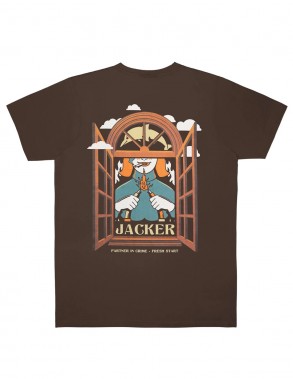 JACKER Fresh Start - Brown - T-shirt