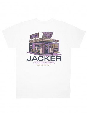 JACKER Hustler Service - White - T-shirt