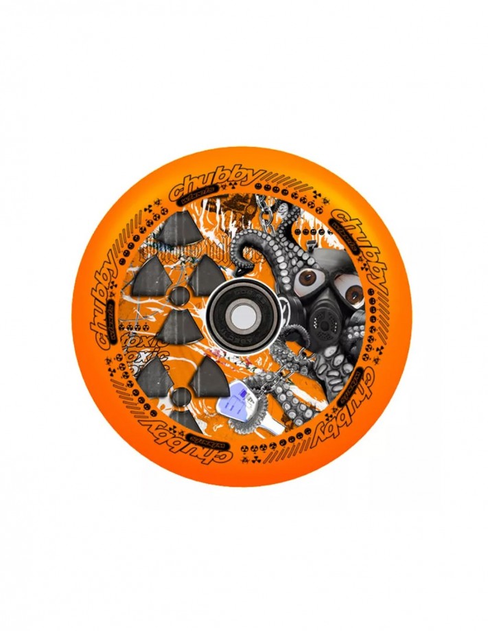 CHUBBY WHEELS Lab 110 mm - Neon Orange - Roue de Trotinnette Freestyle