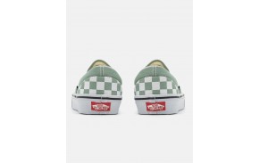 VANS Classic Slip-On Color Theory - Checkerboard Iceberg Green- Schuhe von skate ohne Schnürsenkel