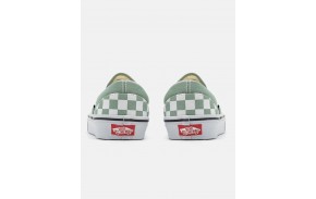 VANS Classic Slip On Color Theory Checkerboard Iceberg Green Skate shoes