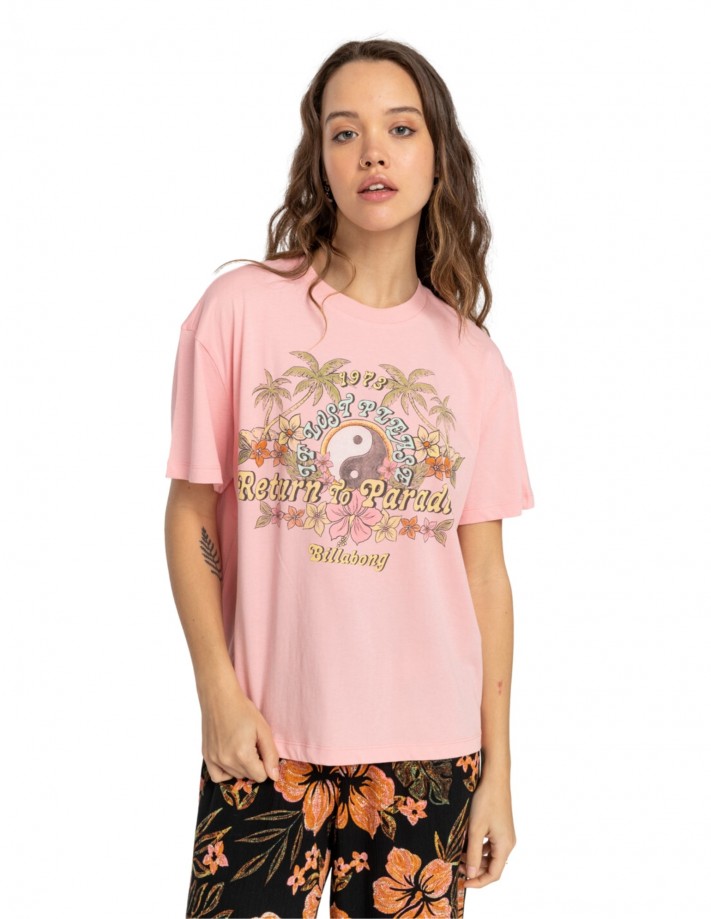 BILLABONG Never Lost - Pink - T-Shirt